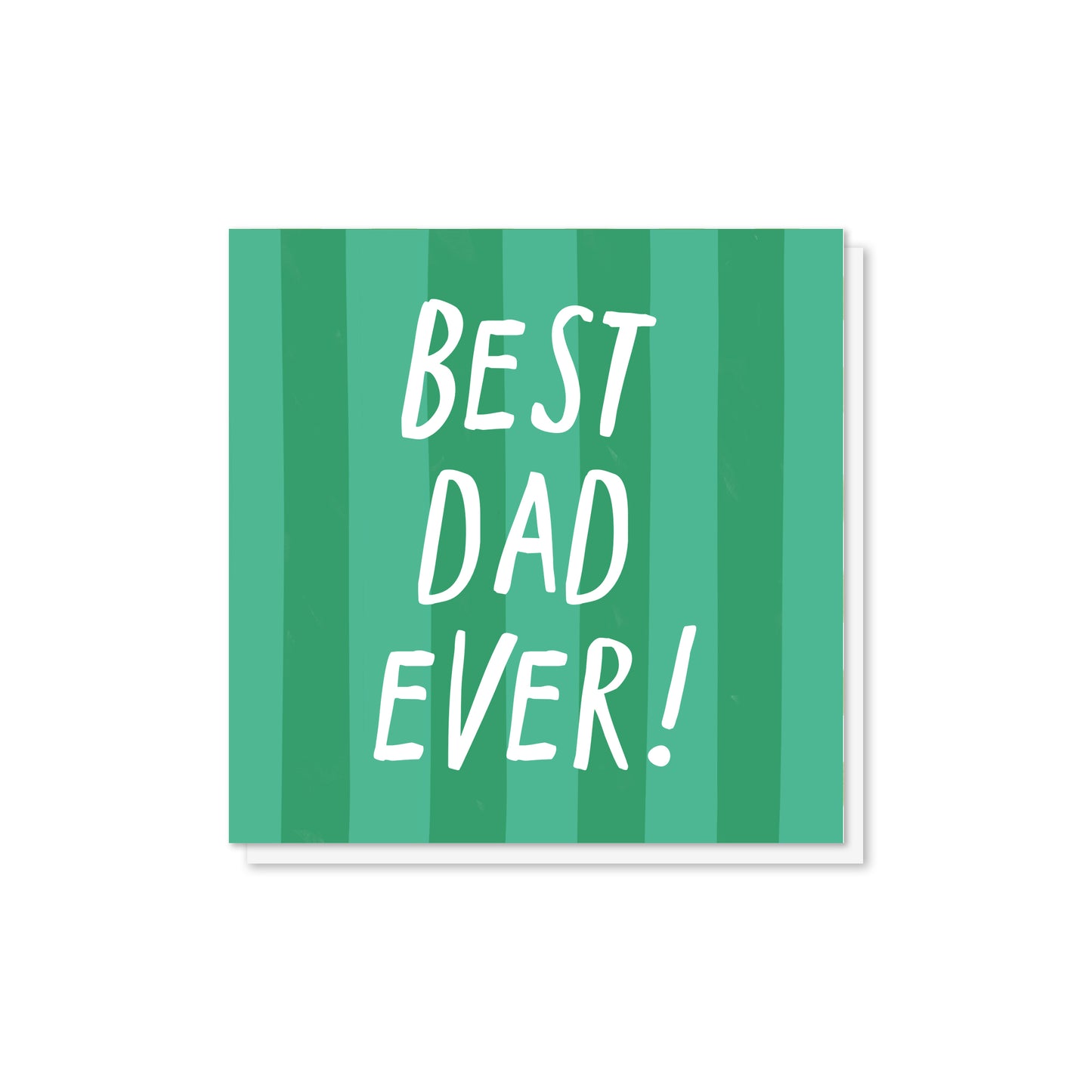 Best Dad Ever! - Bright Typographic Father's Day Card