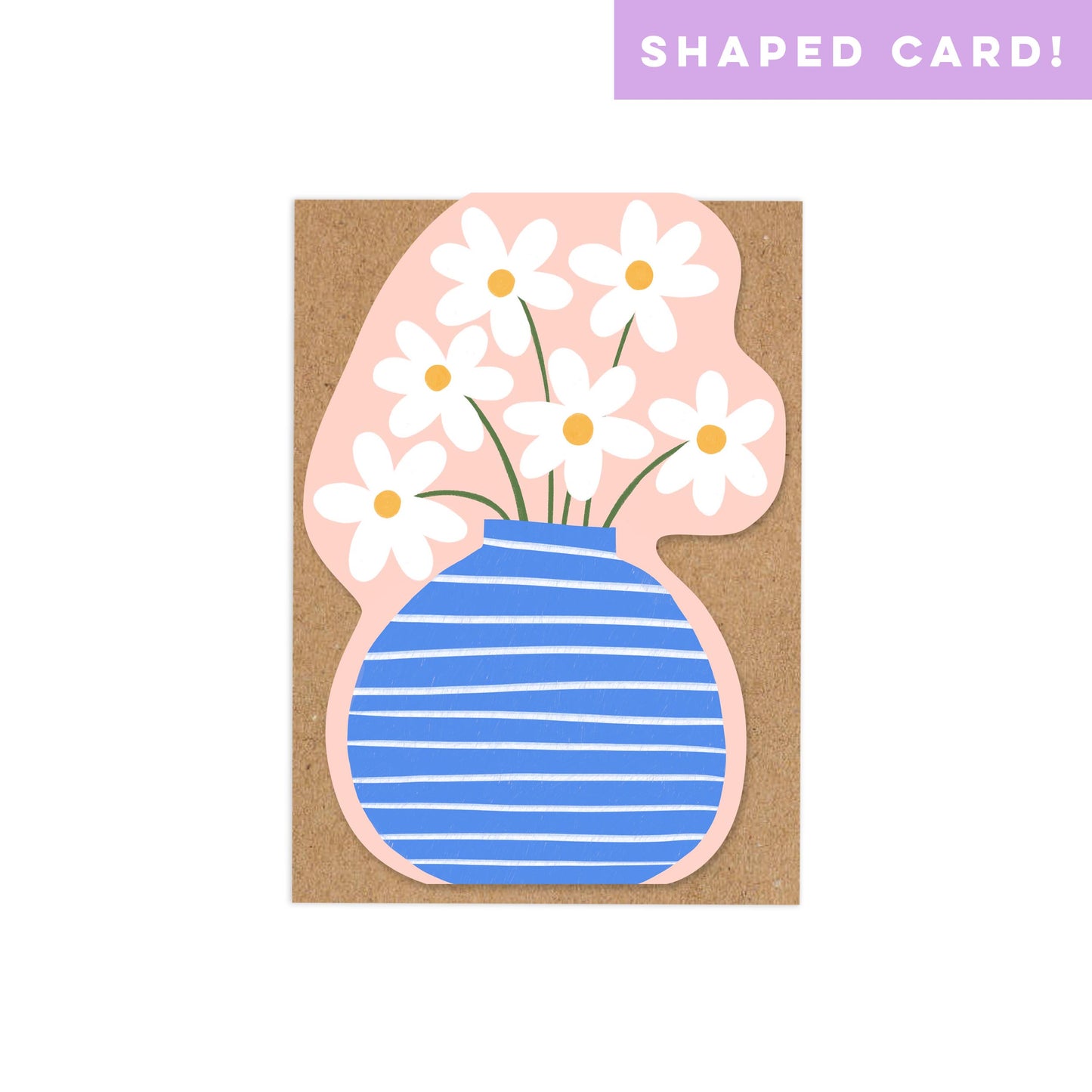 Shaped Flower Vase Card