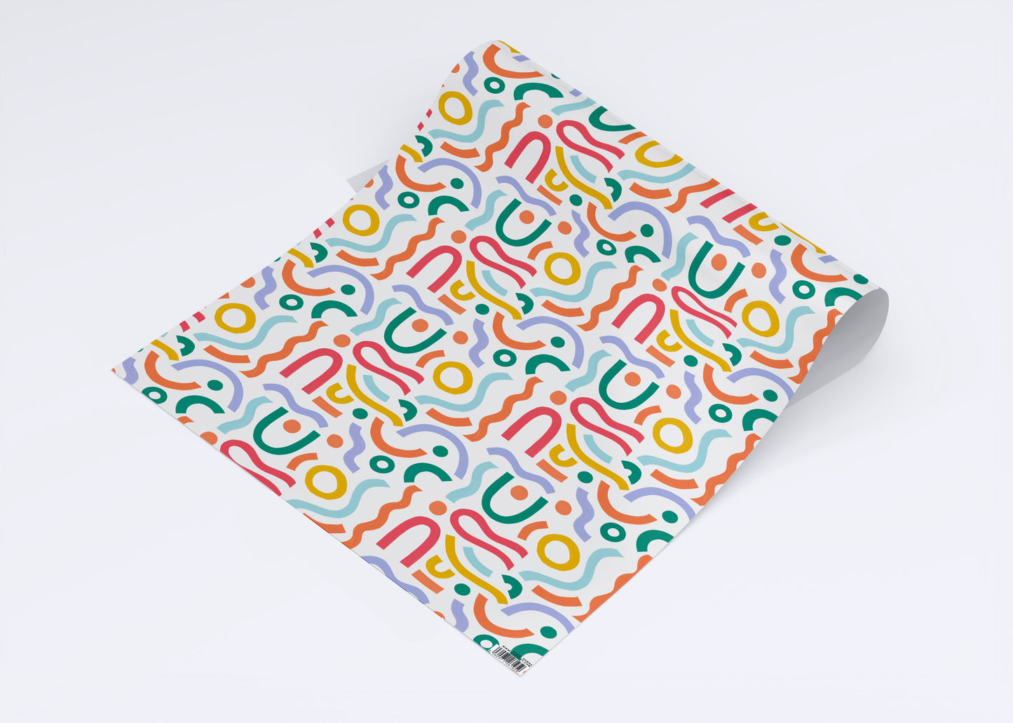 Abstract Squiggle Print Gift Wrap Sheet