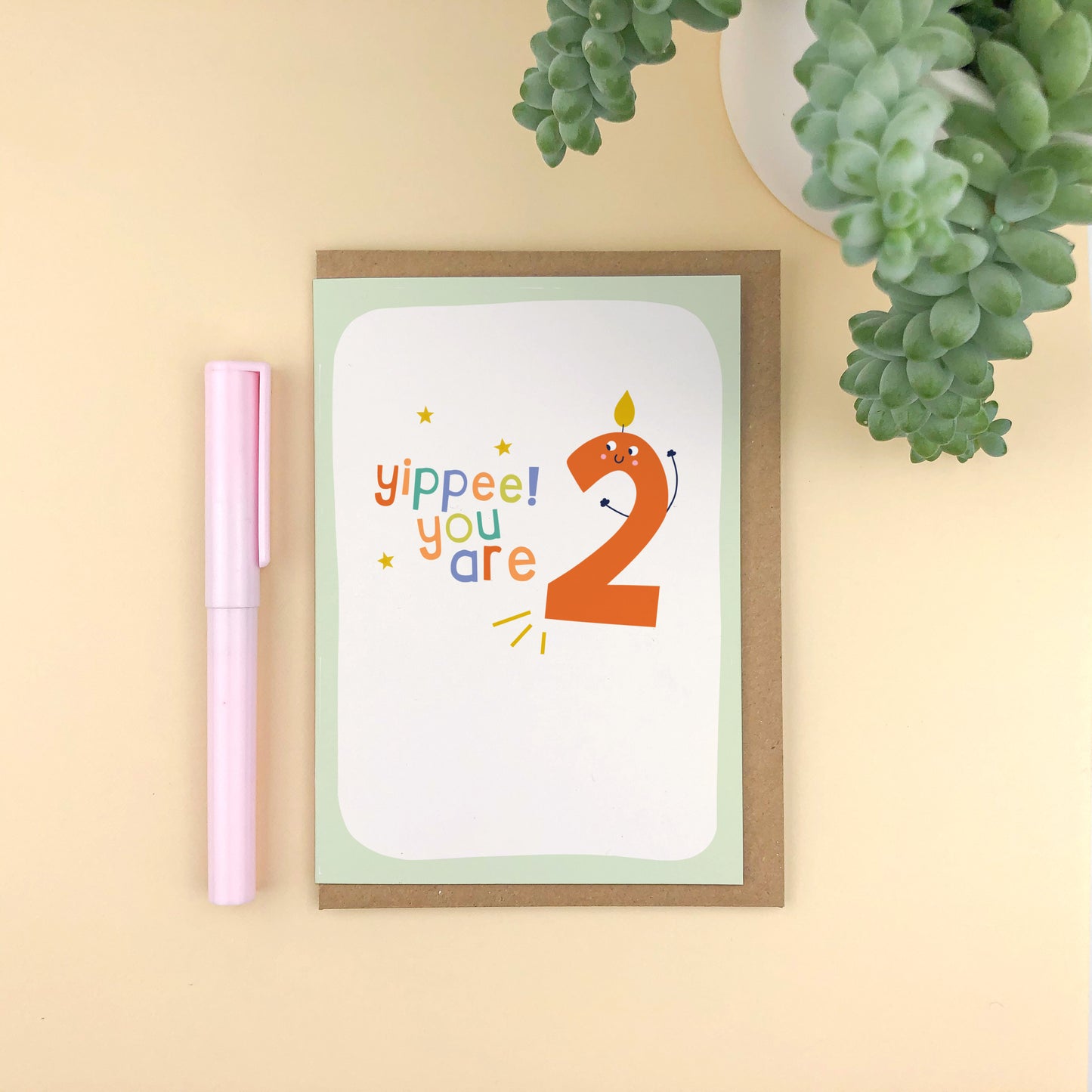 Yippee! You are 2! 2nd Birthday Card