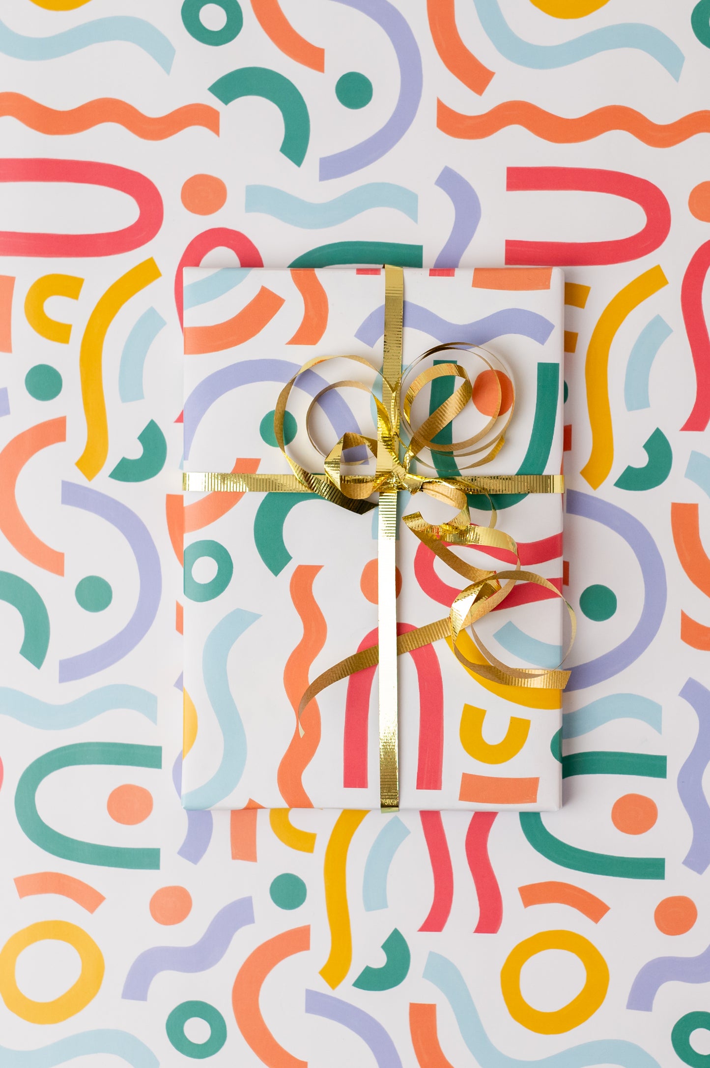 Abstract Squiggle Print Gift Wrap Sheet