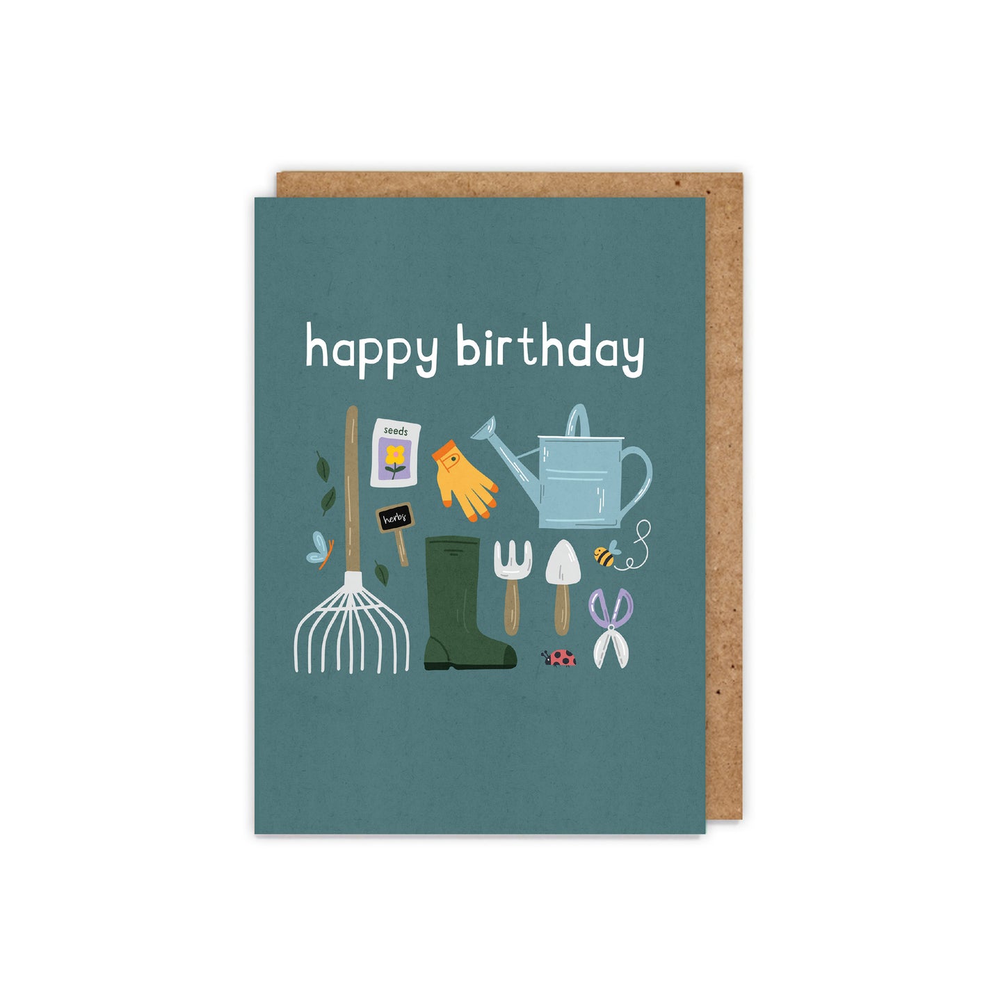 Happy Birthday Gardening Tools Card
