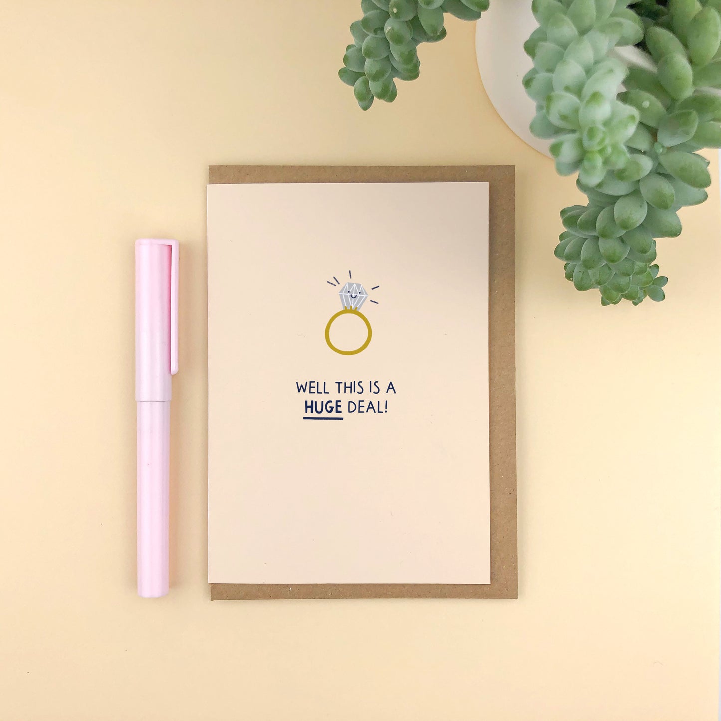 Well this is a HUGE deal! Engagement Card