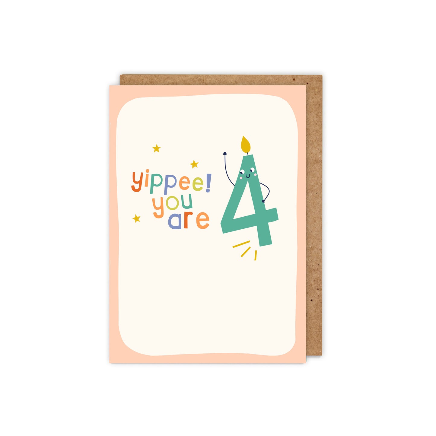 Yippee! You are 4! 4th Birthday Card