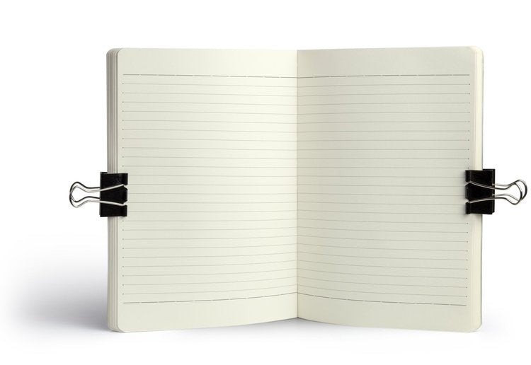 Green Leopard print 'notes' 96 lined page A5 Notebook