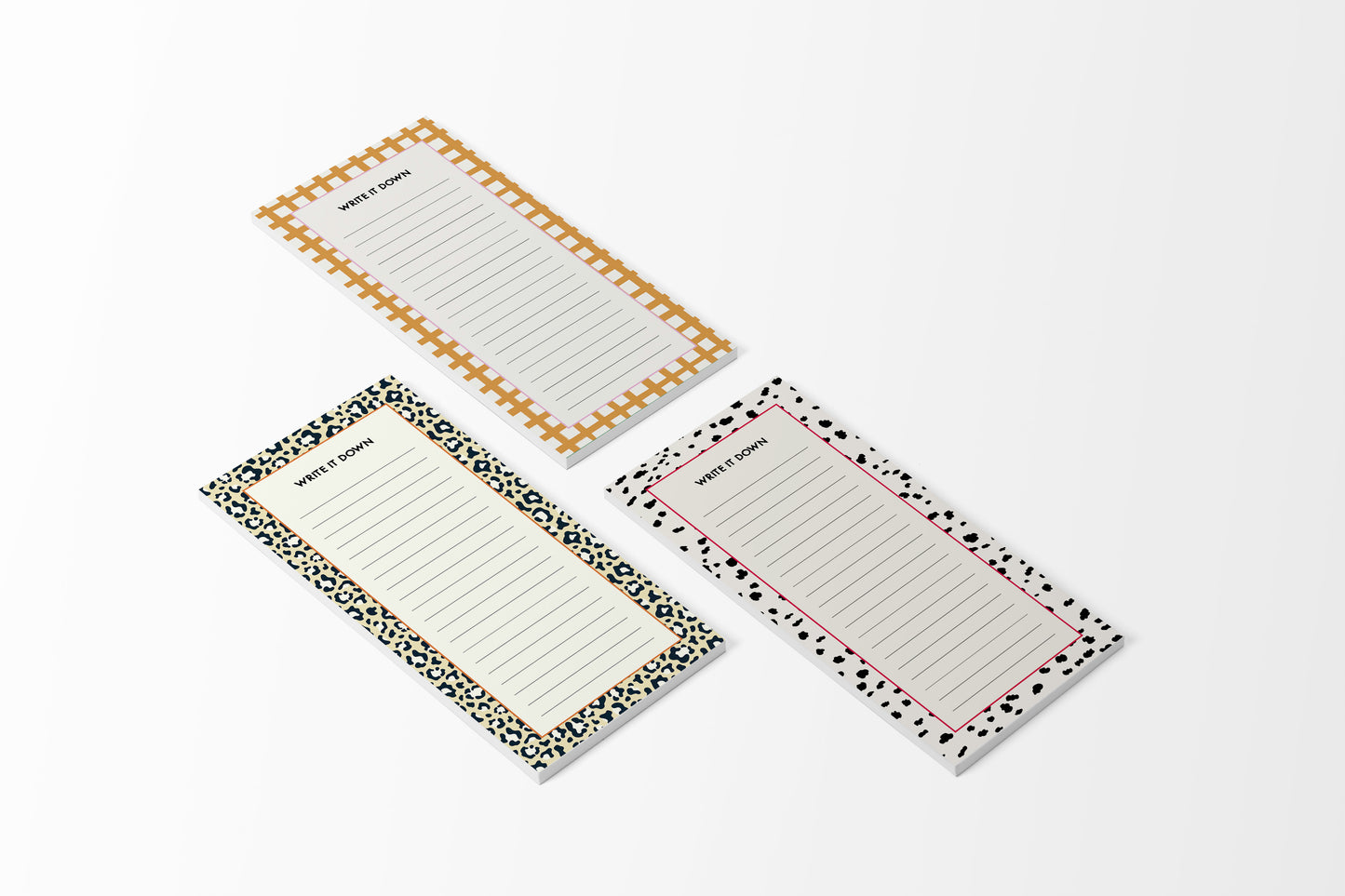 Dalmatian Print List Notepad