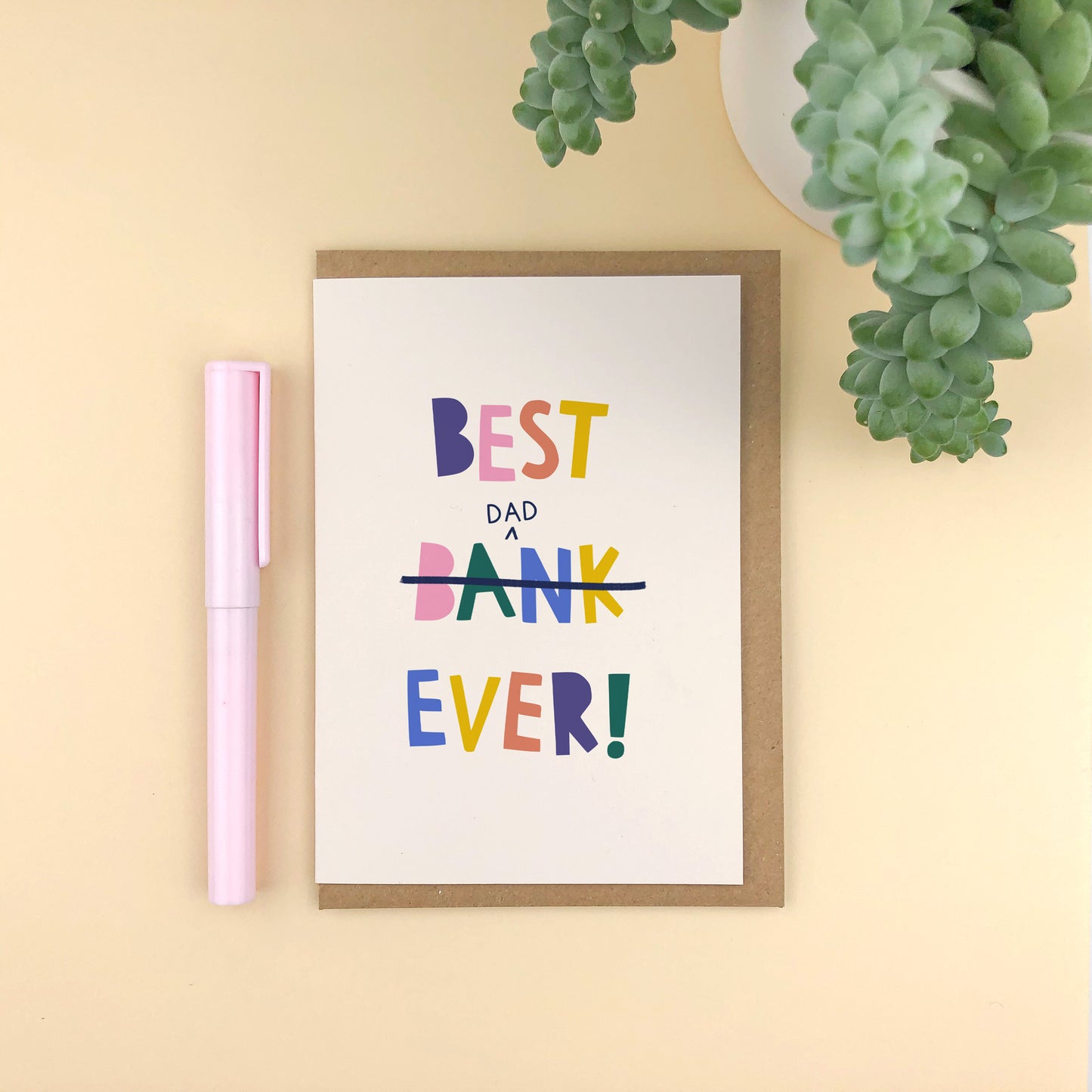 Best Bank (dad) Ever! Father's Day card