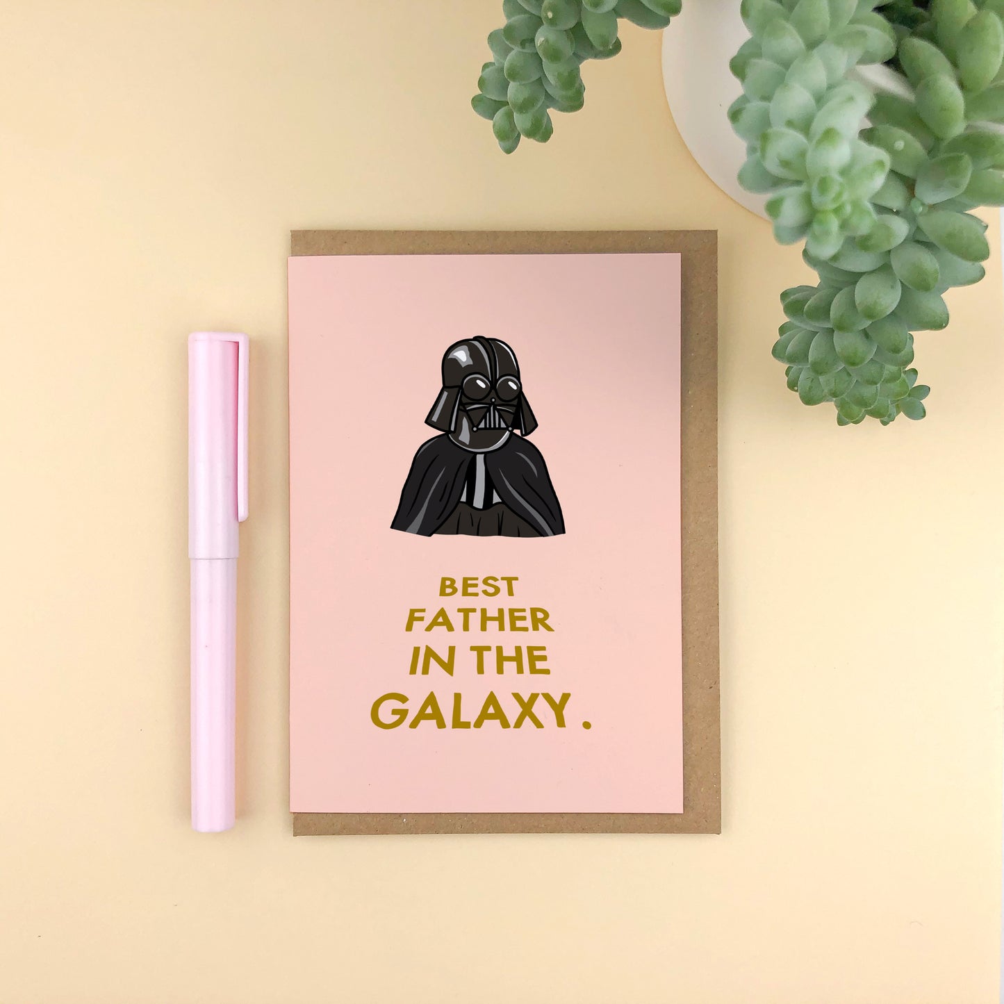 Best Father In the Galaxy. Star Wars inspired Father's Day Card