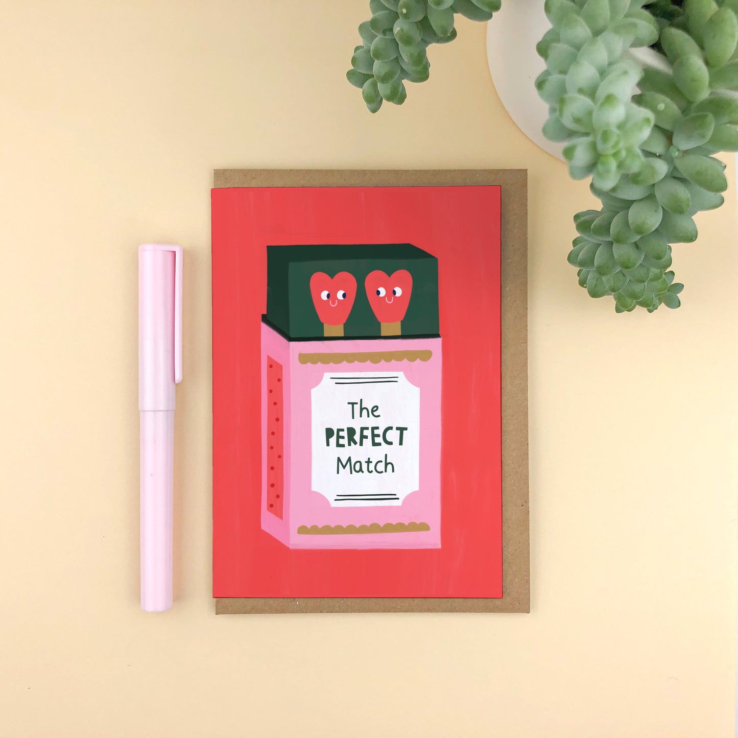 The Perfect Match Love Card