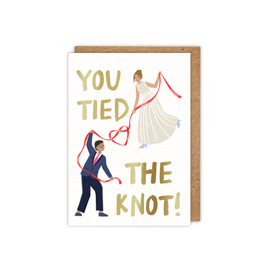 You Tied the Knot! Wedding Card