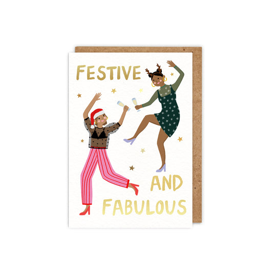 Festive and Fabulous Christmas card