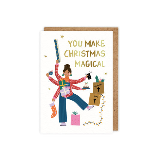 You Make Christmas Magical Christmas Card for Mum