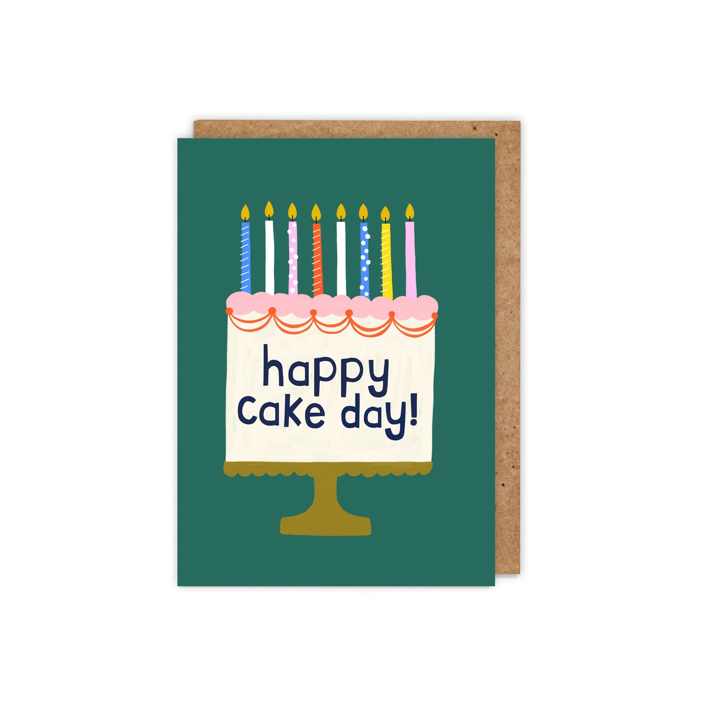 Happy Cake Day! Cake Stand Birthday Card