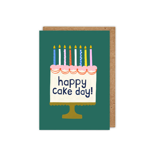 6 Pack Happy Cake Day! Cake Stand Birthday Card