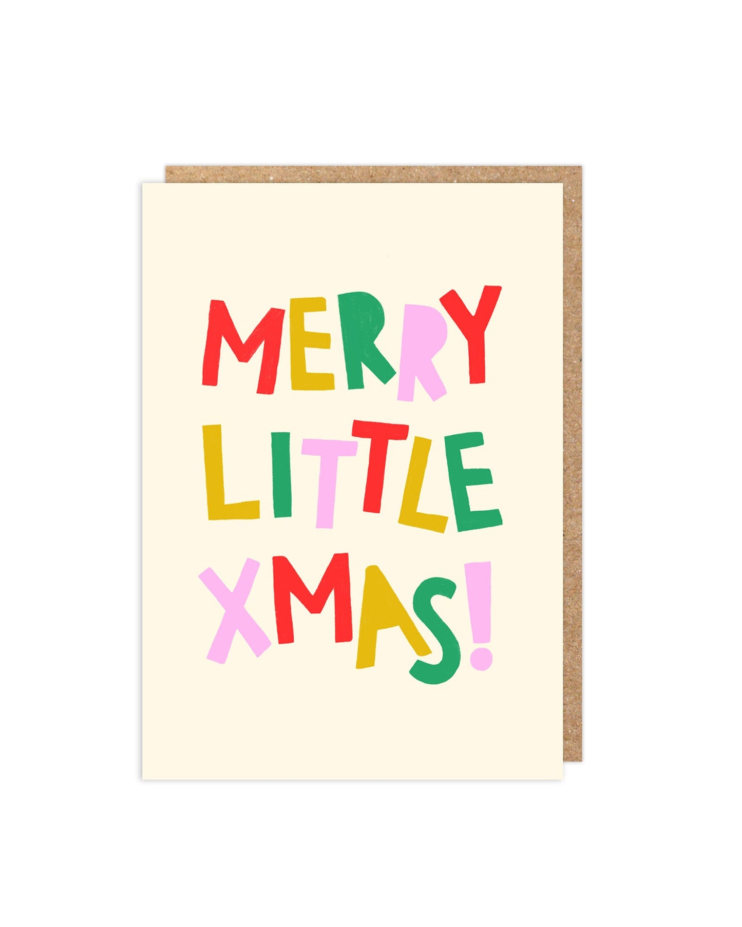 Merry Little Xmas! Typographic Christmas Card