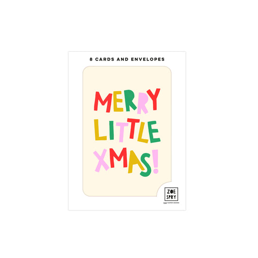 Case of 6 'Merry Little Xmas!' multipack Note Cards