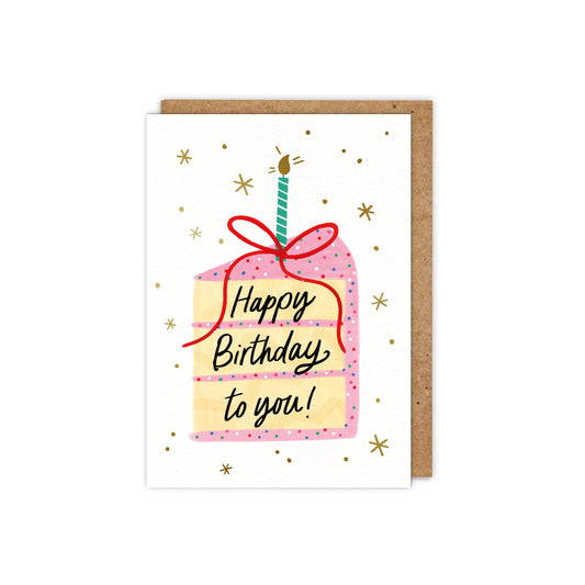 Happy Birthday Cake Card