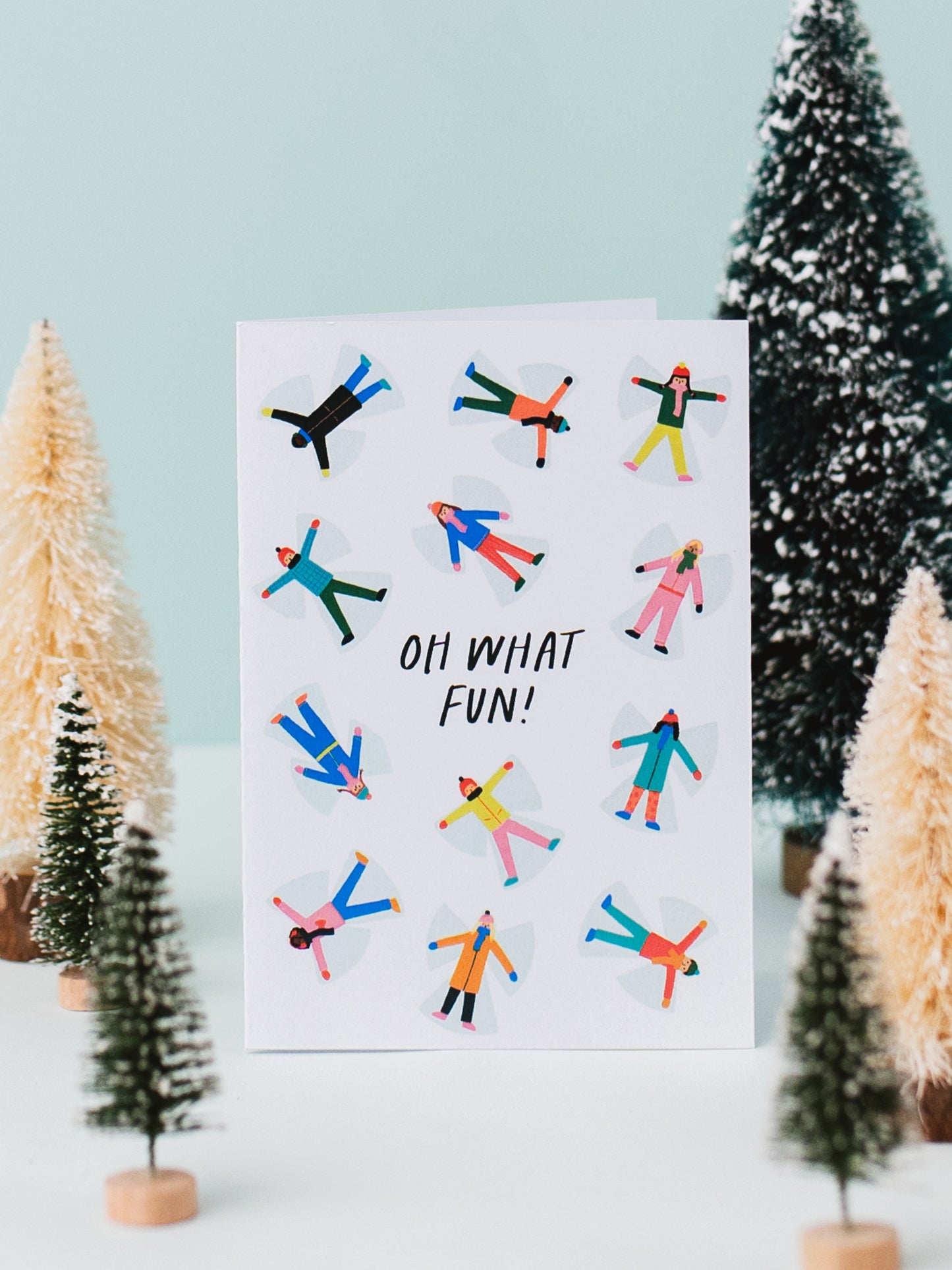 Oh What Fun! Snow Angels Christmas Card