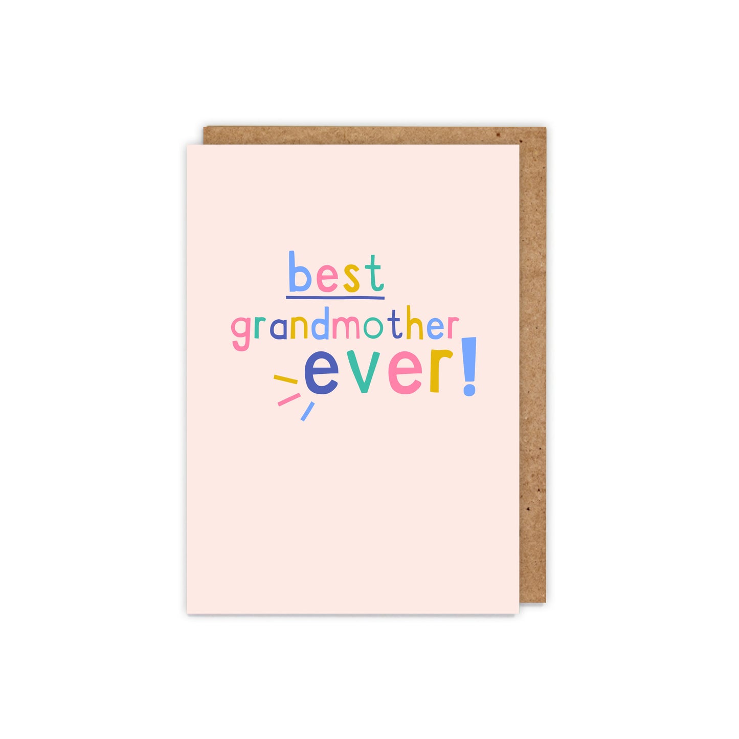 Best Grandmother Ever! Typographic Mothers Day Card