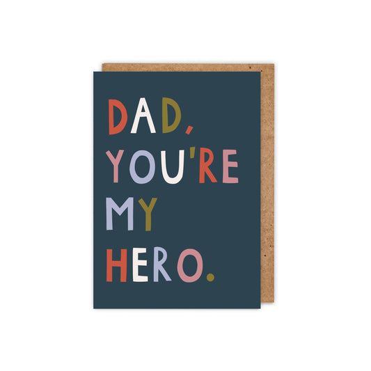 6 Pack Dad, You're My Hero Card