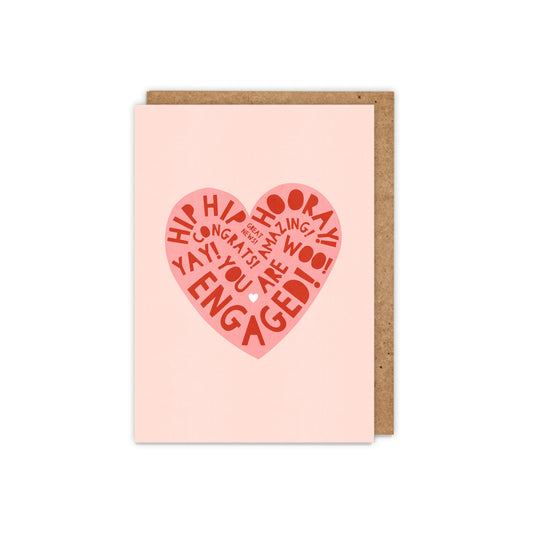 Engagement Type Heart Card