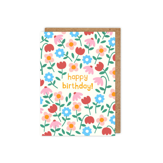 6 pack: Happy Birthday All over Floral- Spot Gloss