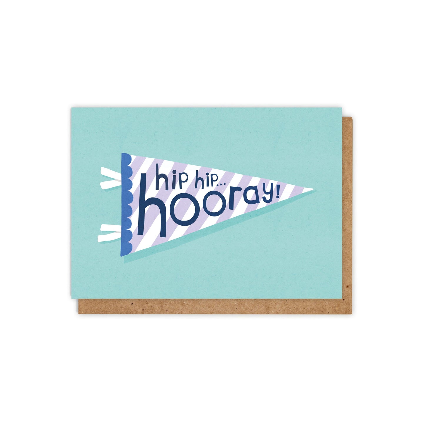 Hip Hip Hooray Pennant Flag Card