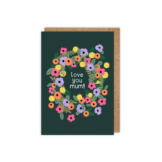 Love you Mum Floral Card
