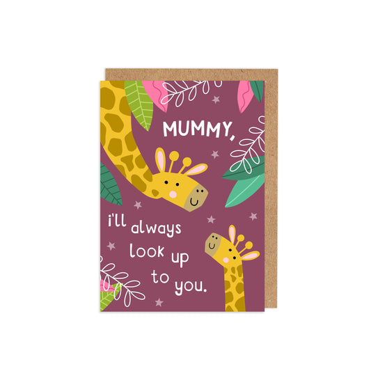 6 Pack Always look Up to You Giraffe Card