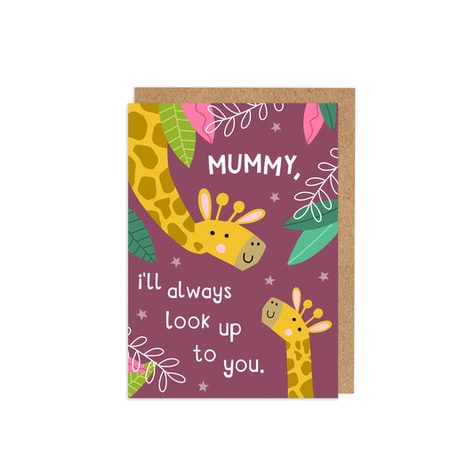6 Pack Always look Up to You Giraffe Card