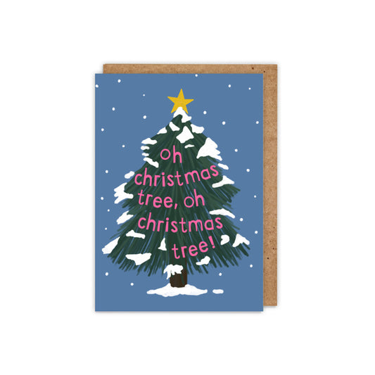 6 Pack Oh Christmas Tree Card