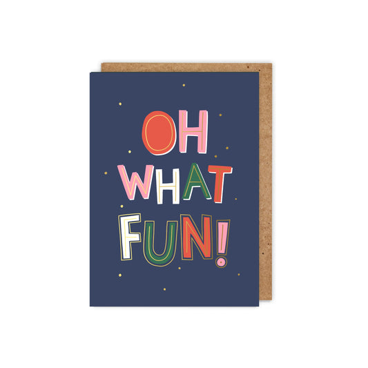 6 pack- Oh What Fun! Gold Foil