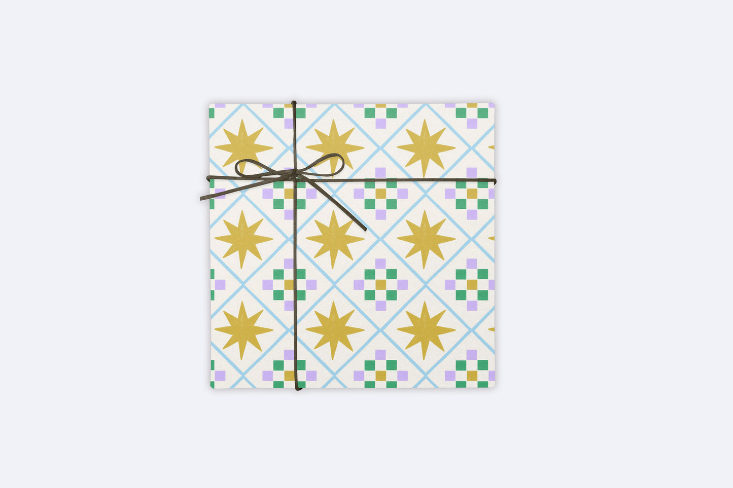 Geometric Star Tile Gift Wrap Sheet