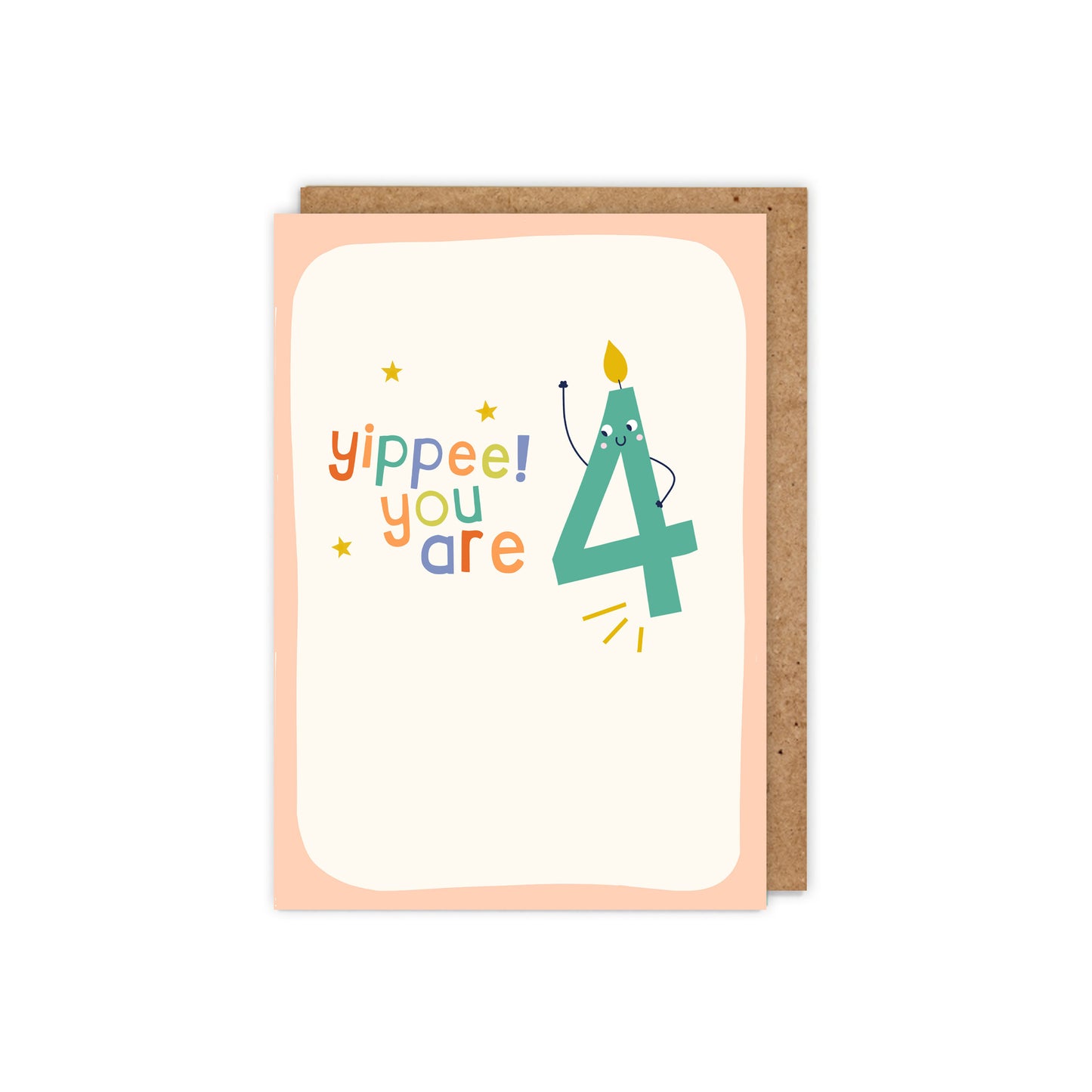 Yippee! You are 4! 4th Birthday Card