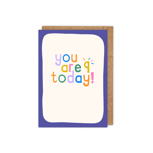 You are 9 today! 9th Birthday Card