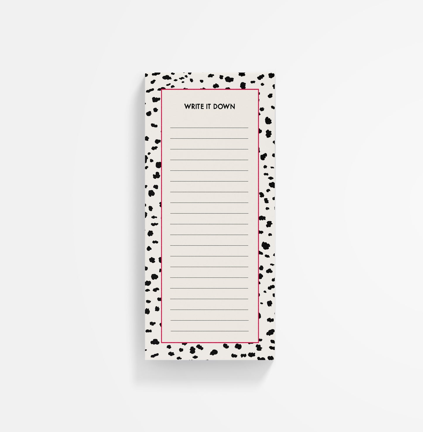 Dalmatian Print List Notepad