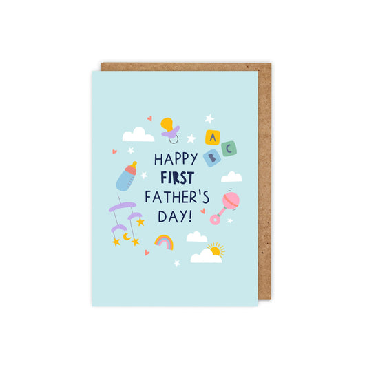 6 Pack Happy First Father's Day! Father's Day Card