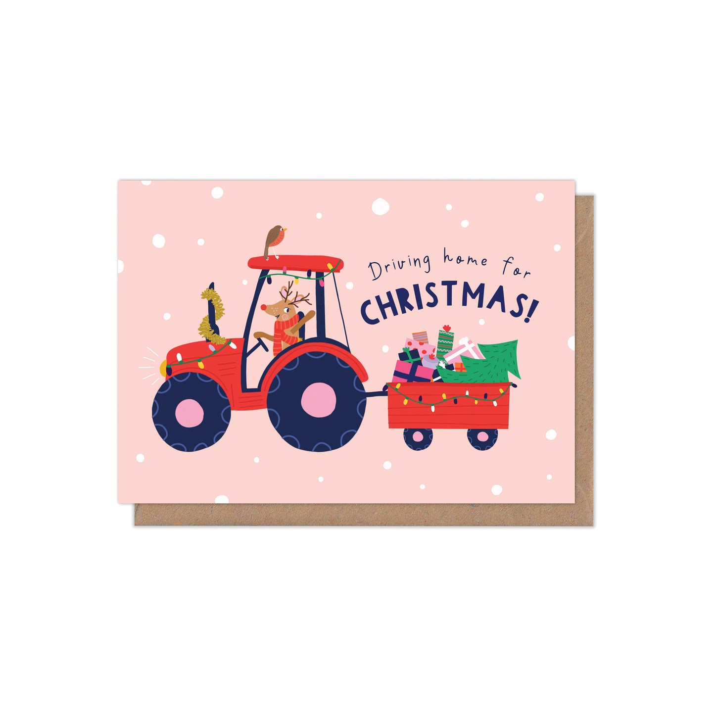 Driving Home for Christmas Card