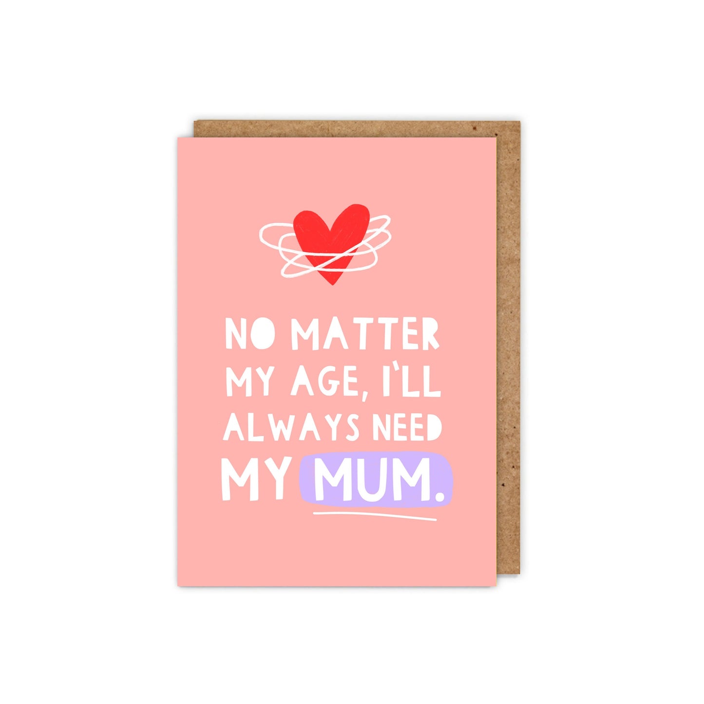 No Matter My Age, I'll Always Need My Mum Card