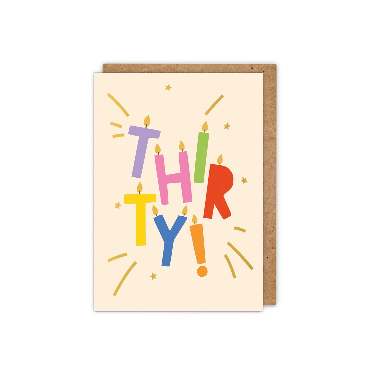 THIRTY! Gold Foiled Birthday Card