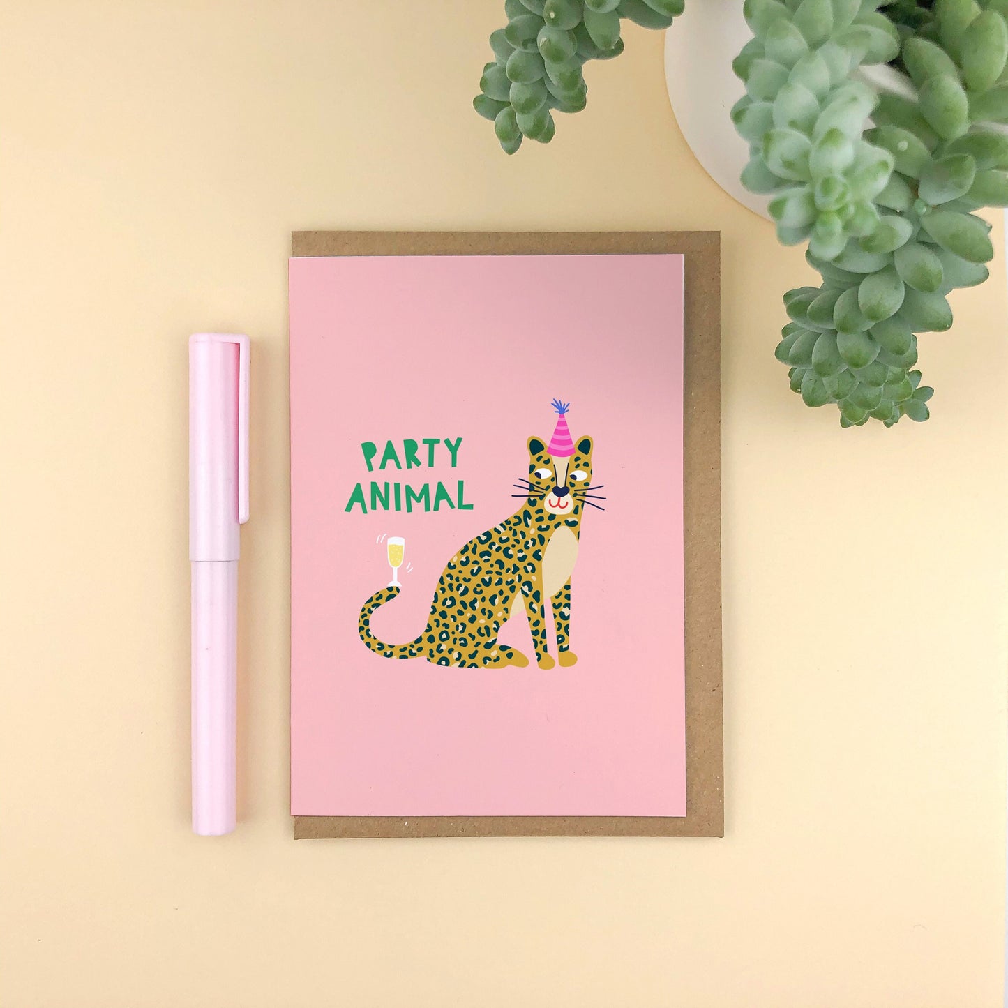 Party Animal Leopard Birthday Card