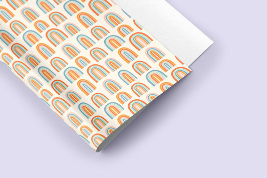 12 Pack Rainbow Gift Wrap Sheet 50x70