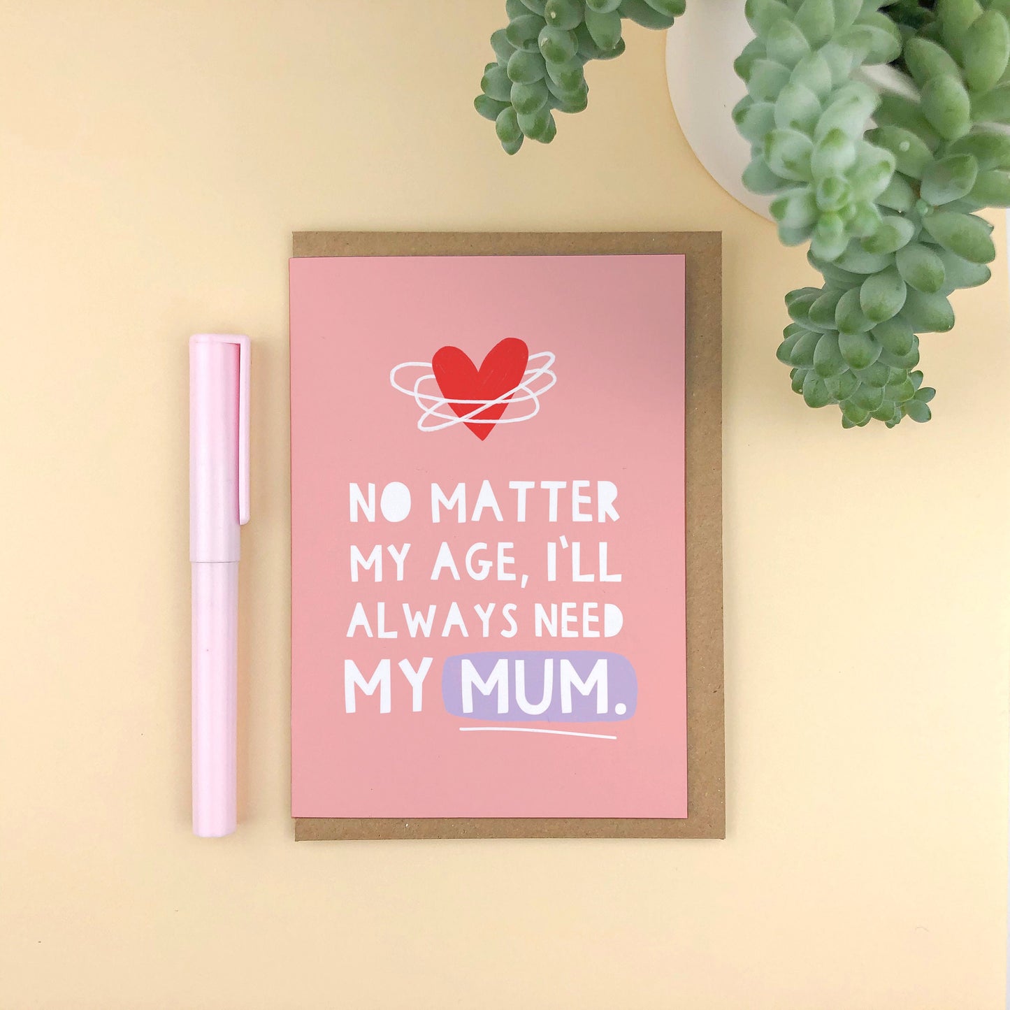 No Matter My Age, I'll Always Need My Mum Card