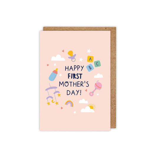 6 Pack Happy first Mother's Day Card