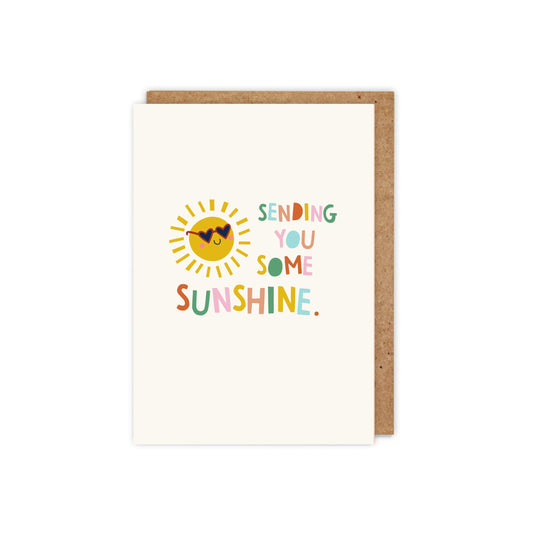 6 Pack Sending You Some Sunshine. Encouragement Card