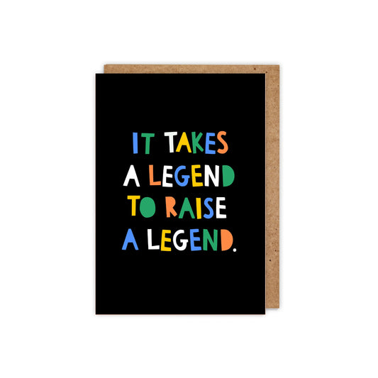 6 Pack It Takes a Legend to Raise a Legend Father's Day Card