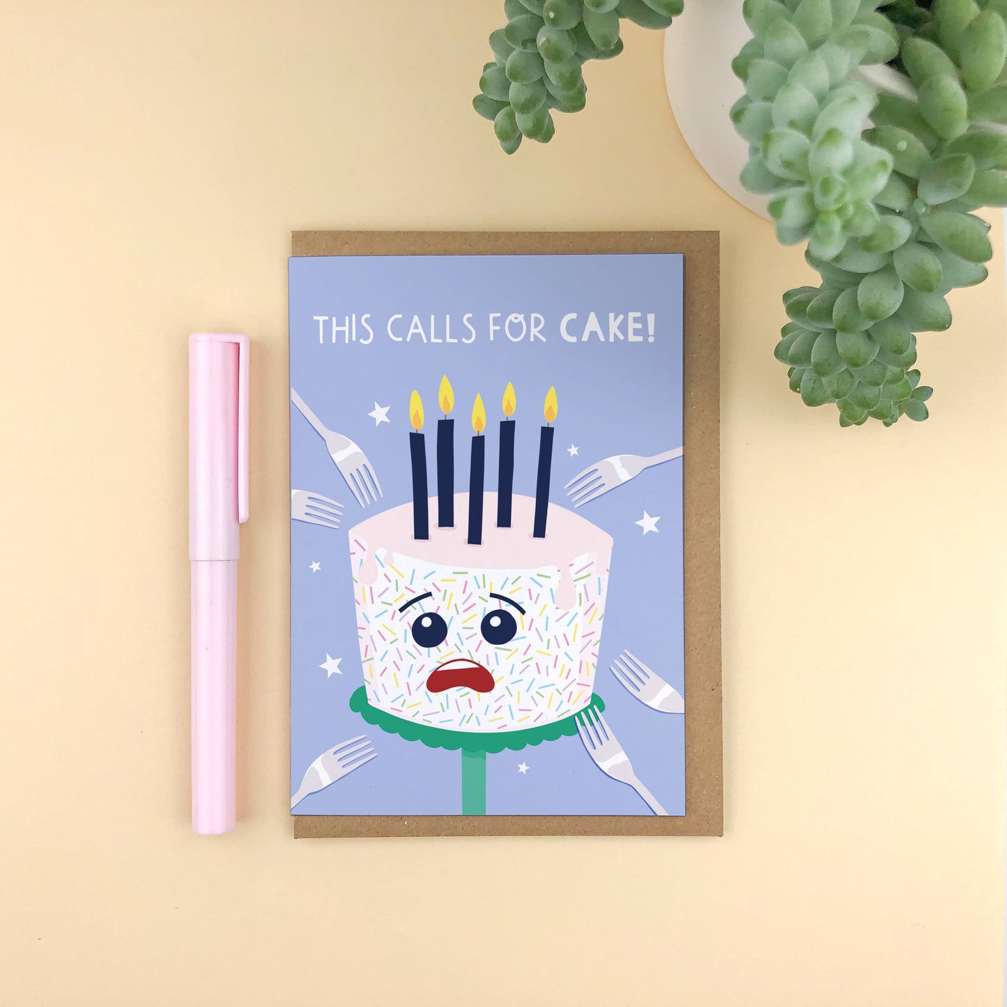 This Calls For Cake! Birthday Card